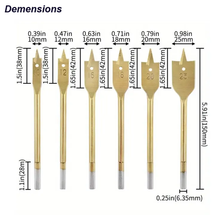 Woodworking%20Spade%20Drill%20Bits%20Set%20Paddle%20Flat%20Boring%20Double%20Side%20Cutting%20Spurs%20Woodworker%20Hole%20Cutter%20Wood%20Polyurethane%20Board%20PVC%20-%20Image%203