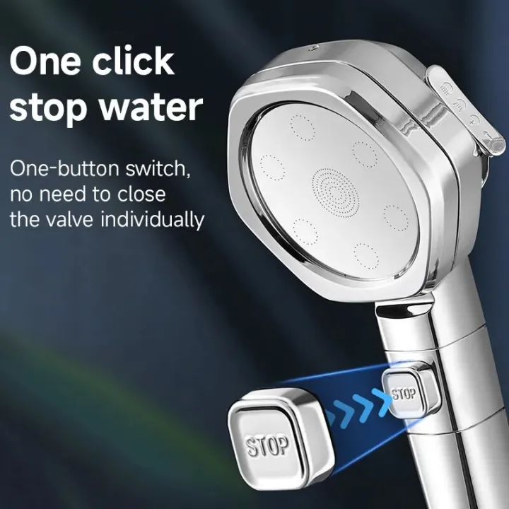 Hexagonal%20Pressurized%20Shower%20Head%20Four-speed%20Supercharged%20Hard%20ABS%20Fall-resistant%20Water%20Filter%20Bathroom%20Accessories%20-%20Image%205
