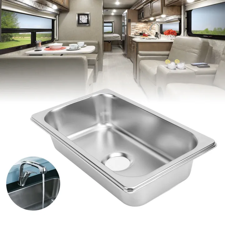 RV%20304%20Stainless%20Sink%20Kitchen%20Rectangular%20Hand%20Wash%20Basin%20Sink%20with%2040mm%20Sewer%20Outlet%20for%20Boat%20Caravan%20Yachts%20Boats%20new%20-%20Image%206