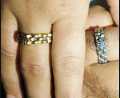 Gold Plated Stainless steel Crown Chain Ring For Men /Women-Rolex Style Girls Ring Silver Golden Rolex Jubilee Chain Ring For Men And Women. 