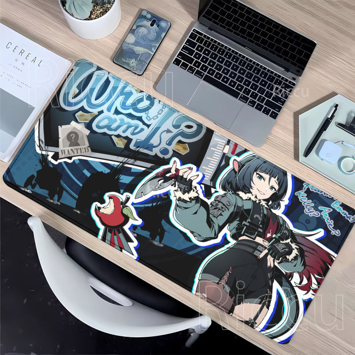 HD Printing Mouse Pad Hoshimi Miyabi ZZZ Gaming Zenless Zone Zero Keyboard Desk Mat Anime Girls Game overlock 400x900mm Mousepad