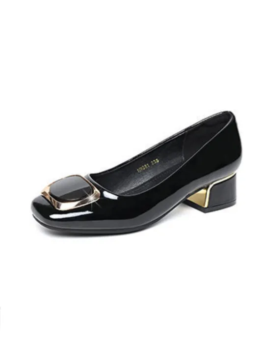 Women%20Cool%20Light%20Weight%20Wine%20Red%20Spring%20&%20Summer%20Slip%20on%20Square%20Heel%20Shoes%20Lady%20Classic%20Black%20Office%20Heels%20Beige%20Hotel%20Work%20A146%20-%20Image%206