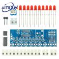 Smart Electronics Kits Ne555+CD4017 Light Water Flowing Light LED Module DIY Kit Learn Electronic Principles Children's Lab. 