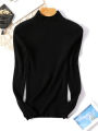 2026 Autumn Winter Long Sleeve Knitted Sweater Turtleneck Ribbed Slim Women Pullovers Soft Warm New Jumper Pullover.