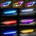 2x DRL LED Strip Turn Signal Lamp App RGB Flexible DRL LED Daytime Running Lights for Car Headlights Neon Flowing. 