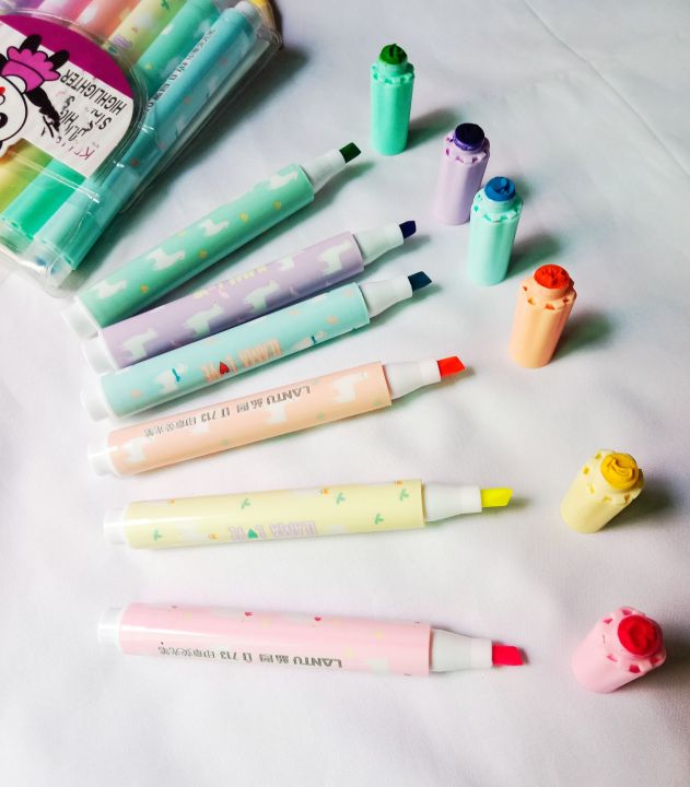 Multicolor%20Reward%20Stamps%20/%20Cute%20Creative%20Stamp%20Highlighter%20Pen%20&%20Double-Headed...%20-%20Image%202