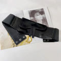 Plus Size Black Corset Belt Female Waist Belts For Women Luxury Elastic Wide Stretch Cummerbunds D Letter Coat Dress Waistband. 