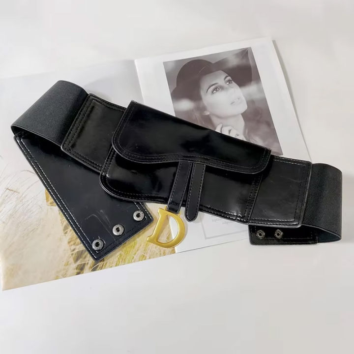 Plus%20Size%20Black%20Corset%20Belt%20Female%20Waist%20Belts%20For%20Women%20Luxury%20Elastic%20Wide%20Stretch%20Cummerbunds%20D%20Letter%20Coat%20Dress%20Waistband%20-%20Image%204
