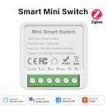 Mini Smart Switch Breaker Tuya WiFi Zigbee 3.0 Wireless Light Control DIY Module with Remote Timer (Alexa/ Compatible). 