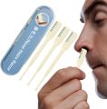 Manual Nose Hair Removal Device - 360 Degree Rotary Manual Nose Hair Removal Tool, Nose Tweezer, Cut Unwanted Hair Treatment for Business Trip, Daily Life, Party, Dating, Travel,.