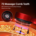 Electric Vibration Massage Comb Hair Care Brush Scalp Oil Applicator 630nm Red Light Therapy Hair Follicle Growth Comb Anti Loss. 