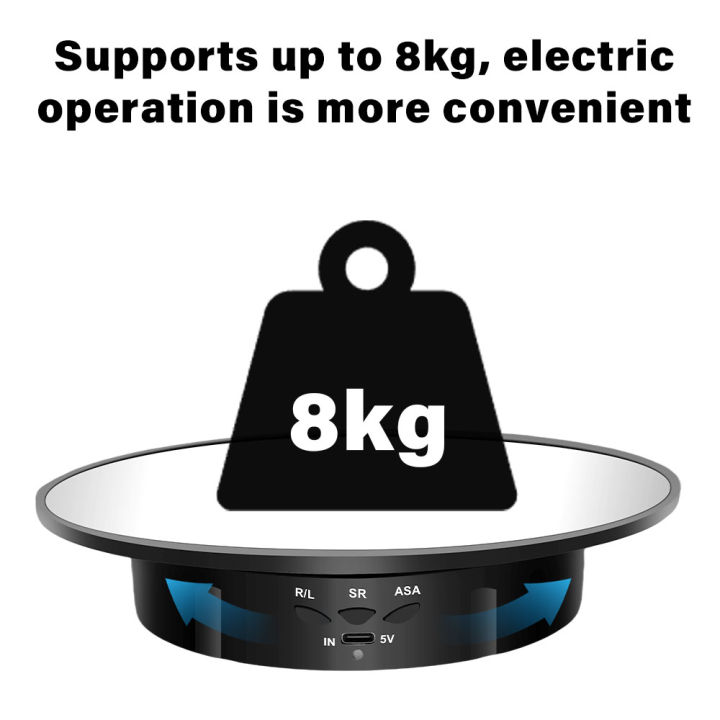 2026 New 200mm 3 Speeds Photography Rotating Display Stand 360 Electric ...