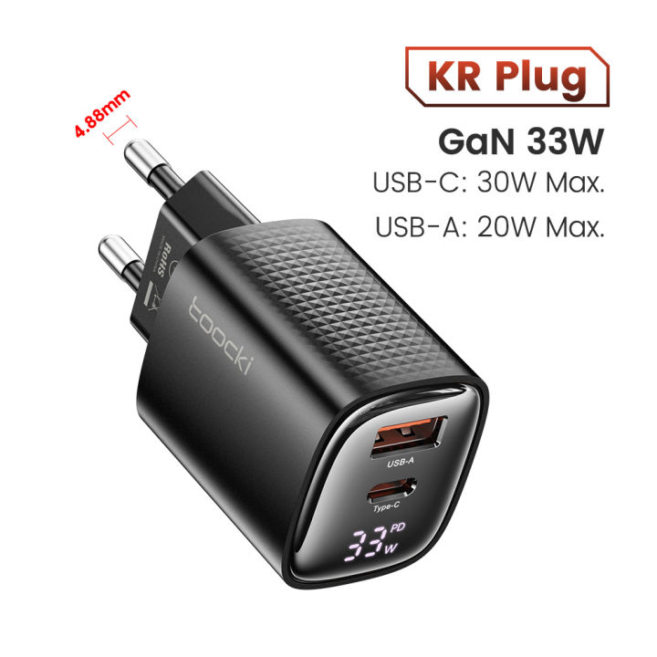 Toocki%2033W%20GaN%20USB%20C%20Charger%20Digital%20Display%20PD3.0%20High%20Speed%20Type%20C%20Fast%20Charging%20Charger%20For%20iPhone%2015%2014%2013%2012%2011%20Pro%20Max%20XS%20-%20Image%207