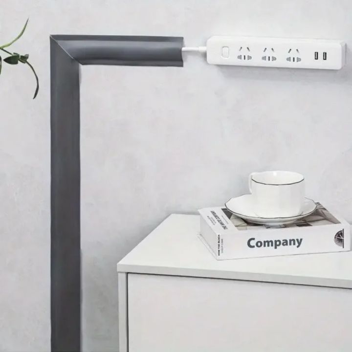 1PC%203M%20PVC%20Surface%20Mounted%20Self-Adhesive%20Cable%20Tray%20Ground%20Anti%20Stepping%20Cover%20Decorative%20Surface%20Exposed%20Wire%20Conduit%20-%20Image%203