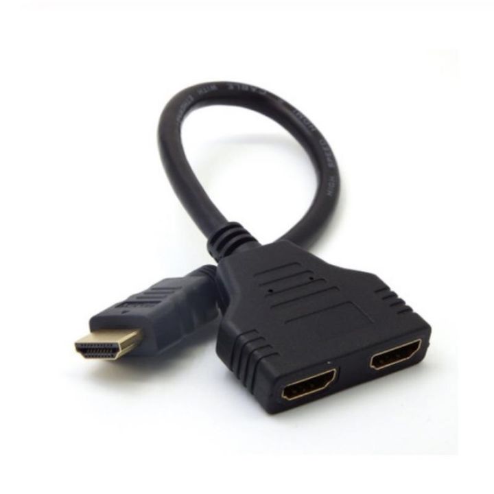 Kit%202Pcs%20HDMI%201%20in%202%20out%20Splitter%20Adapter%20HDMI%20Male%20To%202%20Female%201080P%2025CM%20HDMI%20Male%20To%20Female%20Conversion%20Cable%20-%20Image%204