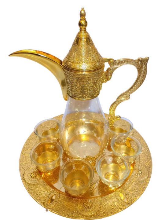 Arabic Turkish Style Coffee Kahwa  Set Tea Set Zam Zam Water Arabic Style Kahwa Set