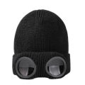 Outdoor Cycling Hats Winter Warm Beanie Hat Women Men Winter Windproof Glasses Knitted Ski Mask Cap.