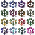 Dice Set Board Games Roll Dice Galaxy Theme Polyhedral Dice Set Amazing Colourful Universe Effect For DND Accessories. 