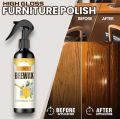 (PACK OF 2) | Beeswax Furniture polish - High Gloss Shine Spray wax for Wood furnitures - 120ml | Made in Korea. 