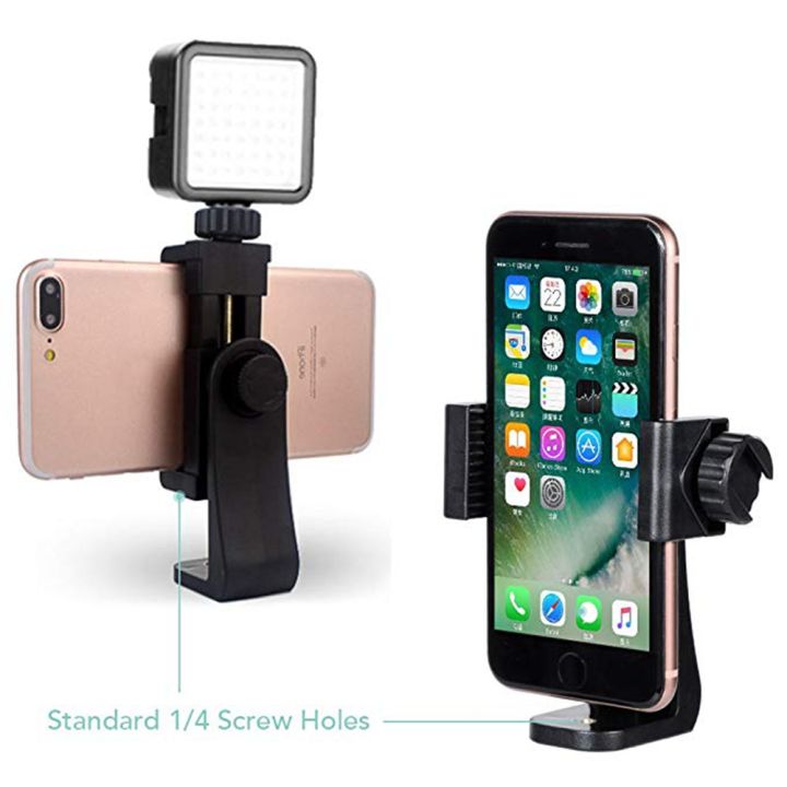 Universal%20Tripod%20Mount%20Adapter%20Accessories%20Cell%20Phone%20Clip%20Holder%20360%20Stand%20with%201/4%20screw%20hole%20Adjustable%20Clamp%20for%20Smartphones%20-%20Image%204