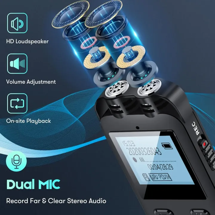 Digital%20Voice%20Recorder%20%20Voice%20Recorder%20with%20Playback%20and%20Voice%20Activated%20Recorders%20Dictaphone%20Recording%20Device%20Audio%20-%20Image%202