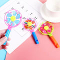 12Pcs 6.5x12.5cm Plastic Color Whistle Pinwheel Game Kids Birthday Party s Back to School s Pinata Filler Giveaway Toys. 