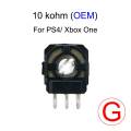 10 pcs For PS5 PS4 Controller 3D Analog Joystick Micro Switch Sensor Axis Resistors Potentiometer For Xbox One Thumbstick. 