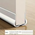 PVC Flexible Door Bottom Seal Strip Under Door Draft Stopper Weatherproof Soundproof Gap Cover Weatherstrip for Indoor Outdoor. 