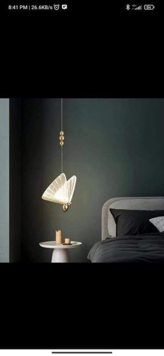 New modern butterfly style led 3/option hanging pendant for indoor lighting decorations