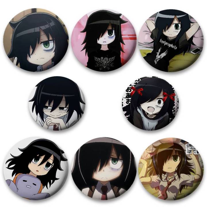 Game Character Tomoko Kuroki Cartoon Star Badges, Brooches, Pins, Tin ...