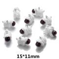 iYOE 10pcs Mix Animal Resin Charms Beads Chicken Turtle Pig Hedgehog Charms For Making Jewelry Supplies DIY Craft Necklace.