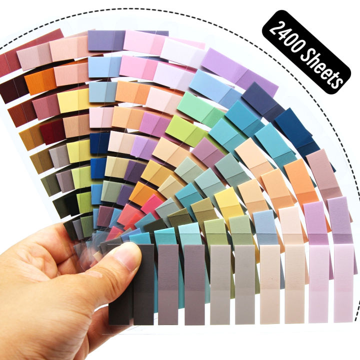 2400S Transparent Colorful Index Creative Memo Pads Office School ...