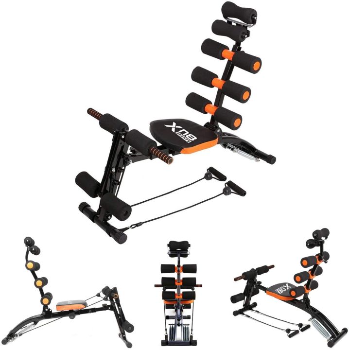Six Pack Care Exercise Machine - Black & Orange (Golden Star )