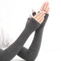 Cashmere warm cuff for women lengthened arm cuff for autumn and winter sleeve for driving men thicker fake sleeve elbow guard.