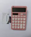 2 Year Warranty Petra 12-Digit Desktop Calculator with Dual Power Solar & Battery and LCD Display Medium Size White, Black,Pink & Blue Colour.