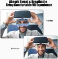 Eye Mask For Meta Oculus Quest 2 Sweat Band VR Glasses Cover Breathable Virtual Reality Headset For Quest 2 Accessories.