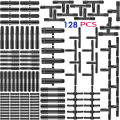 128Pcs Vacuum Connector Assortment nylon Hose Joiner Tee Water Spray Pipe Joints Automotive Vacuum Tubing Connector for Car. 