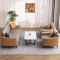 Latest Design Best-Selling Leather Office Sofa Sets – Chinese Style Modern Rectangular Sectional Sofa Furniture". 
