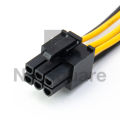 6-Pin Male to 6-Pin Female Extension Extend Pcie Gpu Power Supply Cable Cord. 