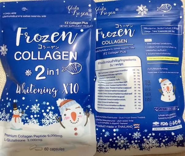 Frozen Collagen 2 in 1 Whitening 10x Glutathione