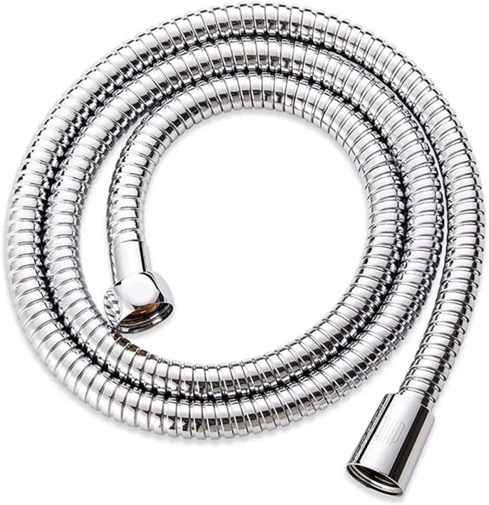 Shower Hose 1.5 Stainless Steel Plumbing Flexible Bathroom Bath Shower Tube Head Silicone Hose (Size : 150CM)