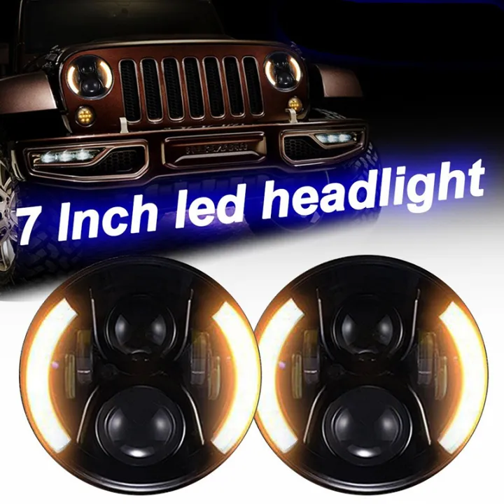 2X%20For%20Lada%20Niva%204x4%207Inch%20H4%20LED%20Headlight%20With%20Angle%20Eye%20Turn%20Signal%20for%20VAZ%202101GAZ%2024%20UAZ%20469%20Toyota%20Jeep%20Wrangler%20JK%20Suzuki%20-%20Image%206