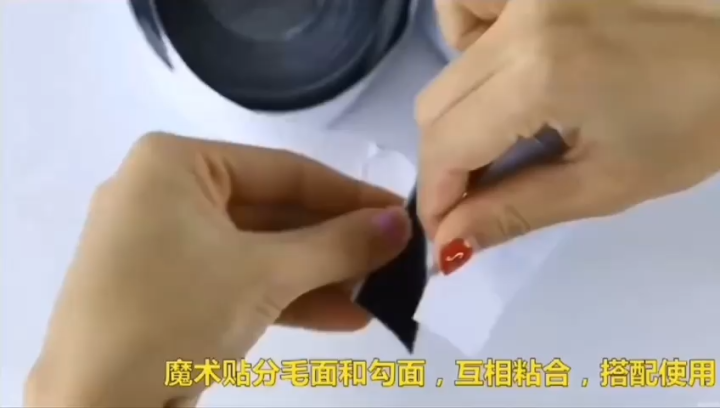 Velcro Tape Hook Loop Strips with Adhesive Fastener Tape Nylon Sticker Magic Tape with Glue Window Screening DIY Accessories
