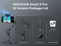 AOCHUAN Smart X Pro AI 3 Axis Smart Phone Gimble Stabilizer For i phone and Android. 