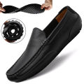 Leather Men Shoes Luxury Trendy 2024 Casual Slip on Formal Loafers Men Moccasins Italian Black Male Driving Shoes Sneakers. 