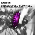 TANKE-Single Speed Flywheel Conversion Kit,18T,Cassette Cog,MTB Road Bike Sprocket for Freewheel Chain,7075 aluminum alloy CNC. 
