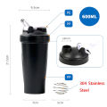1pc Shaker Bottle 600ml Portable Fitness Bottle 20oz Protein Shaker Bottle Perfect For Fitness Enthusiasts Athletes.