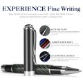STONEGO Carbon Fiber Signature Pen, Premium Metal Gel Ink Pens Micro Point 0.5mm Black Ink Smooth Writing Ball Pen. 