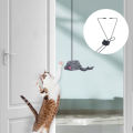 Hanging door mouse teasing cat stick elastic clip door swing hanging jumping toy cat relief pet supplies.