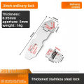 Stainless Steel Lock Buckle Door Latch Bolt Hasp Old-fashioned Door Lock Padlock Door Nose Cabinet Door Wooden Door Lock Tag Ins. 